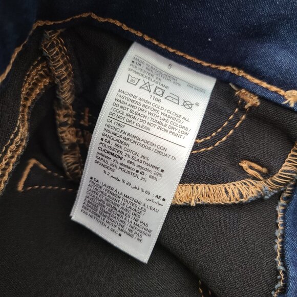 Old Navy Ballerina Blue Jeggings Girls Size 5 - Picture 9 of 10